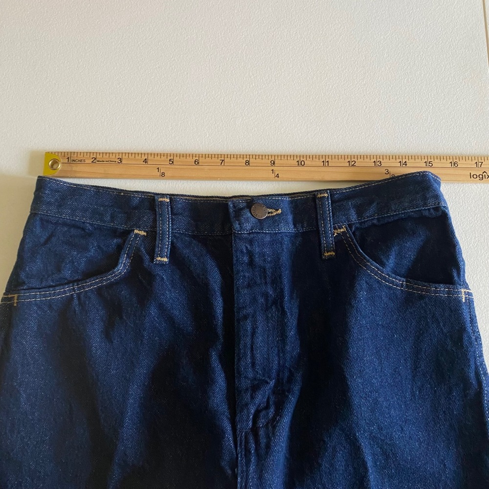 Rustler Denim Men's Jeans 32x30 Made USA Dark Wash Straight Leg Cotton Vintage - Picture 9 of 11